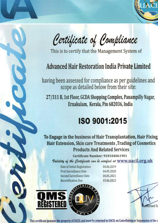 ISO 9001:2015 ISO Certificate