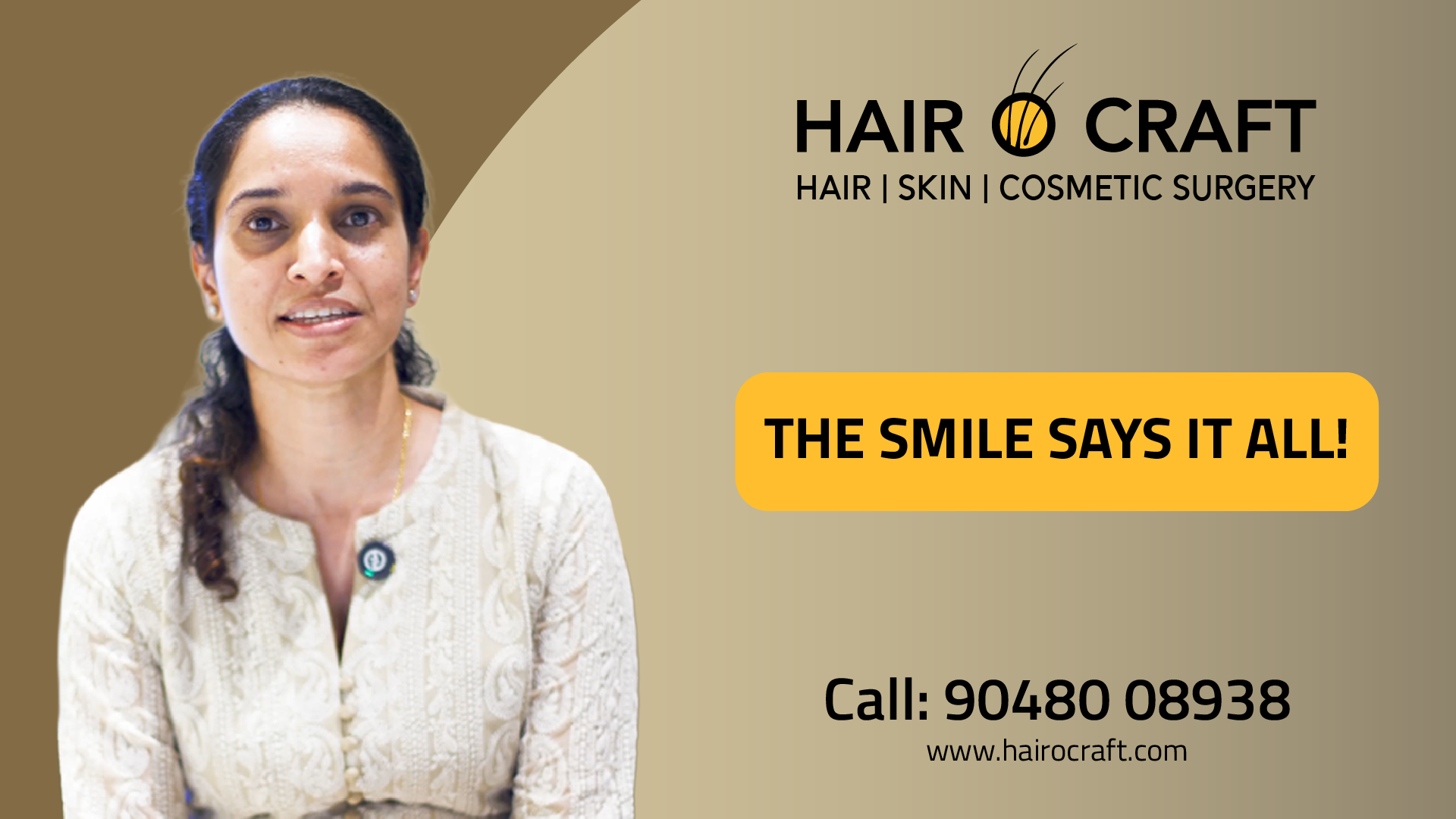 Sruthi undergoing skin treatment at Hair O Craft Calicut, a trusted skin clinic offering personalized skincare, skin rejuvenation, and expert dermatology care for brighter, healthier-looking skin.